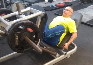 Darren at the gym